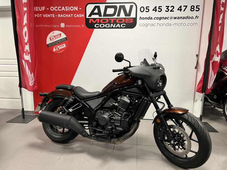 HONDA REBEL 1100 DCT 1300KMS 1ER MAIN - COGNAC