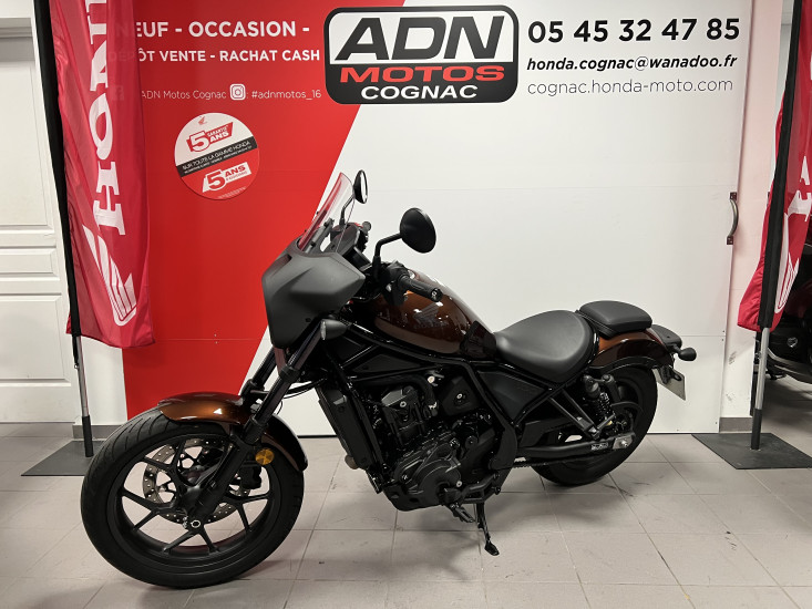 HONDA REBEL 1100 DCT 1300KMS 1ER MAIN - COGNAC